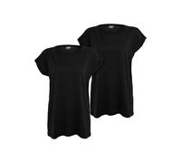 Urban Classics T-shirt femme - Lot de 2 - manches courtes - 100% coton - Noir L