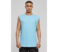 Urban Classics T-shirt Open Edge sans manches Bleu clair Taille L