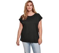 Urban Classics Ladies Organic Extended Shoulder Tee T-Shirt, Black, M Femme