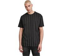 Urban Classics T- Shirt Oversized Pinstripe Tee, Noir, S Homme