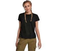 T-Shirt Basique Boxe Femme - URBAN CLASSICS - Noir - 100% Coton - Manches courtes - Col arrondi