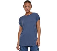 Urban Classics T-shirt femme en modal à épaules dénudées style vintage Bleu M