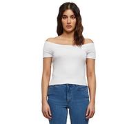 Urban Classics T- Shirt pour Femme Off Shoulder Rib,Blanc.,XL