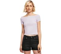 Urban Classics T- Shirt pour Femme Off Shoulder Rib,lilas,S
