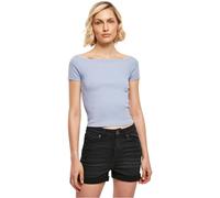 Urban Classics T- Shirt pour Femme Off Shoulder Rib,Viola,XS