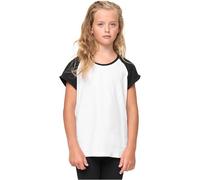 Urban Classics T-Shirt pour Fille, Blanc/Noir, 134