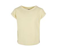 Urban Classics T- Shirt pour Fille Organic Extended Shoulder, Jaune Soft, 5 Ans