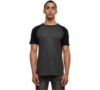 Urban Classics Raglan Contrast Tee T-Shirt, Cha/Black, L Homme