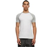 Urban Classics T-Shirt Raglan Contrast Homme T-Shirt Manches Courtes Blanc/Gris