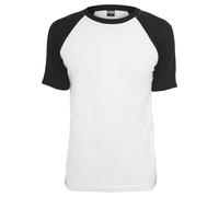 Urban Classics T-shirt Raglan Contrast Homme manches courtes Blanc/Noir S