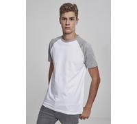 Urban Classics T-Shirt Raglan Contrast Homme T-Shirt Manches Courtes Blanc/Gris 3XL