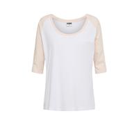 Urban Classics T-shirt rose clair / blanc, Taille XS