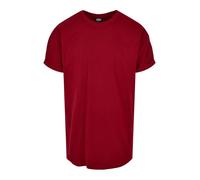 Urban Classics T-Shirt Long Manches Retroussées Homme T-Shirt Manches Courtes Rouge XL