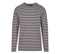 Urban Classics Regular Stripe L T-Shirt, Blanc cassé/Bleu Vintage, S Homme