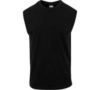 Urban Classics T-Shirt sans Manches à Bord Ouvert pour Homme - Col Rond - en Coton - Disponible dans de Nombreuses Couleurs - Tailles XS à 5XL, Noir, XXXXXL