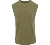 Urban Classics T-Shirt sans Manches à Bord Ouvert pour Homme - Col Rond - en Coton - Disponible dans de Nombreuses Couleurs - Tailles XS à 5XL, Olive, XXXL