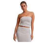 Urban Classics Glitter Bandeau Sleeveless T-shirt Beige L Femme