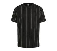Urban Classics T-shirt surdimensionné Pinstripe Homme noir/blanc Taille M