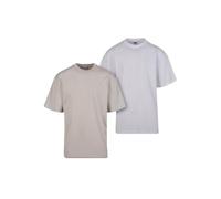 Urban Classics Tall Tee Lot de 2 t-Shirts, Nuage + Blanc, XXXL Homme