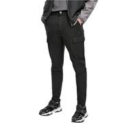 Urban Classics Tapered Double Cargo Pants Mous, Noir, S Homme