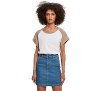 Urban Classics Tb1913 T-Shirt Raglan pour Femme, Blanc/Taupe Doux, XL