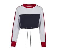 Urban Classics Tb1987-ladies Cropped 3-Tone Stripe Crew Sweater Femme (Lot de 1)