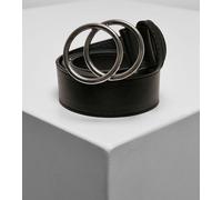 Urban Classics TB2949 | Ring Buckle Belt S à XL - Couleur : Black/Silver - Taille : S