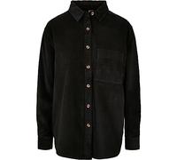 Urban Classics Tb3755-ladies Corduroy Oversized Shirt Chemise, Noir, S Große Größen Extra Tall Femme