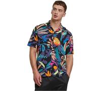 Urban Classics Tb4150-viscose AOP Resort Shirt, Blackfruity, 5XL Hommes