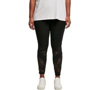 Urban Classics Tb4512-ladies Highwaist Lace Inset Leggings, Noir, XS Femme