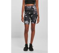 Urban Classics TB4794 | Ladies High Waist Tech Mesh AOP Cycle Shorts - Couleur : darkflower - Taille : XL