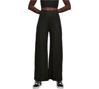 Urban Classics Tb5029-ladies Rib Jersey Wide Leg Pants Pantalon, Noir, XS Femmes