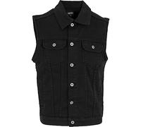 Urban Classics Tb514-Denim Vest Gilet en Denim pour Homme, Blackdark, XXXXXL