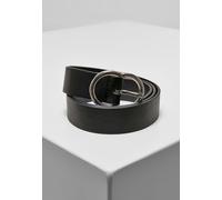 Urban Classics Petite Boucle de Ceinture, Noir/Argent, M Mixte