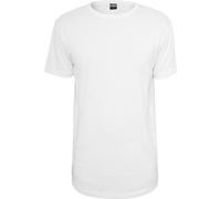 Urban Classics TB638 | Shaped Long Tee T-Shirt Homme - Couleur : Blanc - Taille : XS