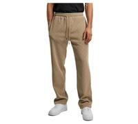 Urban Classics Tb6771-jacquard Velvet Wide Sweatpants Pantalon de survêtement, Beige uni, 3XL Hommes