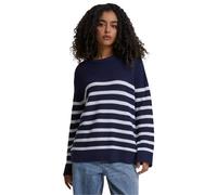 Urban Classics Tb6895-ladies Rib Striped Sweater, Bleu Marine/Blanc, M Femme