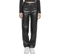 Urban Classics Tb6913-ladies Straight Leg Synthetic Leather Pants Pantalon décontracté, Noir, 52 Femme