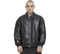 Urban Classics Tb6914-synthetic Leather Blouson Vestes légères, Noir, S Hommes