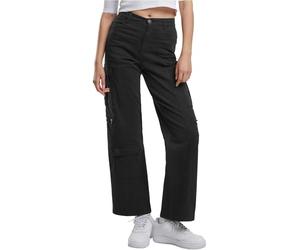 Urban Classics Tb6924-ladies Loose Utility Stretch Twill Pants Pantalon décontracté, Noir, 34 Femmes