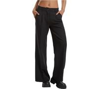 Urban Classics Tb6949-ladies Wide Leg Trousers Pantalon décontracté, Noir, 52 Femme