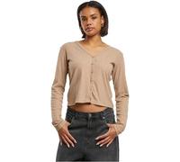 Urban Classics Tb7001-ladies Rib Cardigan, Beigemelange, M Femme