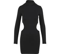 Urban Classics Robe courte manches longues à découpes Noir L Femme
