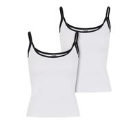 Urban Classics Tb7485a-ladies Contrast Basic Top 2-Pack T-Shirt, Blanc/Noir/Noir, 3XL Femmes