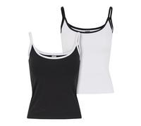 Urban Classics Tb7485a-ladies Contrast Basic Top 2-Pack T-Shirt, Noir/Blanc + Blanc/Noir, XXL Femmes