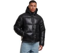 Urban Classics Tb7585-shiny Puffer Veste avec capuche pour homme (paquet de 1), Noir, M