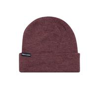 Urban Classics Tb811-basic Flap Beanie Bonnet tricoté, Rouge (Bourgundy Melange 00614), Taille Unique Mixte