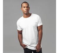 Urban Classics Tee-shirt long et façonné à revers blanc - 3XL