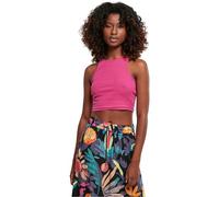 Urban Classics Top Cropped côtelé pour Femme T-Shirt, Rose, XXL