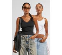 Débardeur en dentelle à col V femme Urban Classics (x2) Noir 5XL